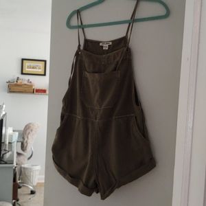 Billabong olive green wild pursuit romper
